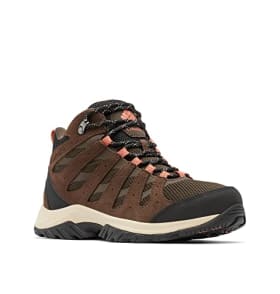 Columbia Redmond 3 Mid WP - Botas de montaña impermeables para mujer, color Marrón (Cordovan/Dark Coral 2023), talla 41.5 EU