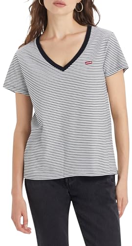 Levi's Perfect V-Neck, Mujer, Annalise Stripe Cloud Dancer, S