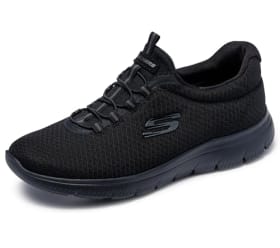 Skechers Summits, Zapatillas Mujer, Black Mesh Trim, 42 EU