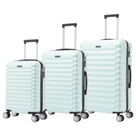 Conjunto de Maletas de Viaje Elegantes: Carcasa Ligera de ABS, Cerradura Numérica, 4 Ruedas Giratorias 360°, Asa Telescópica de Aluminio | Juego de 3 Maletas Trolley Maleta (8008, Turquesa)
