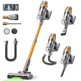 Aspiradora sin Cable 50KPA/600W/65Min (Eco) - Vertical con Manguera y Cepillo Anti-Enredo