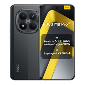 XIAOMI POCO M8 Pro 5G - Smartphone de 12+512GB, Pantalla 6.83" 1.5K AMOLED, Snapdragon 7s Gen 4, Cámara 50MP, Hypercharge 100W - Negro (Versión ES)