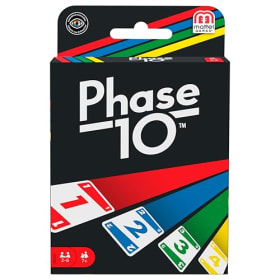 Mattel Games Juego de cartas Phase 10 Juego de mesa familiar +7 años (Mattel FFY05)