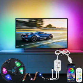 RGBIC Tira LED 6 Metro para Televisor 70-85 Pulgadas - Luces LED con APP, Control Remoto y 213 Modos de Sincronización - 16 Millones de Colores para TV PC Fiesta