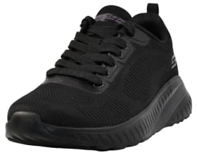 Skechers Bobs Squad Chaos Face Off - Zapatillas Deportivas Mujer, Black Engineered Knit Trim, 40 EU