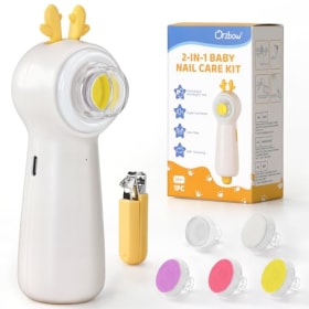 Lima Eléctrica para Uñas de Bebé con Cortauñas Recargable y 5 Cabezales - Ideal para Todas las Edades