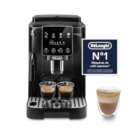 De’Longhi Magnifica Start - Cafetera Superautomática, Espumador de Leche manual, 4 Bebidas One-Touch, Controles Soft Touch, Negro (ECAM222.20.B)