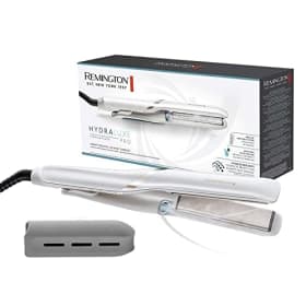 Remington Plancha de Pelo Hydraluxe Pro, Tecnología Hydracare, Placas Flotantes Extralargas, Resultados Profesionales, Cerámica, 5 Temperaturas hasta 230°C, Función Turbo, Digital, S9001