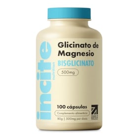 Magnesio Bisglicinato - 500 mg - Alta Potencia 100 Cápsulas Veganas (3 Meses de Suministro) - Bisglicinato de Magnesio - Alta Biodisponibilidad - Mejora del Sueño - Glicinato de Magnesio para Dormir