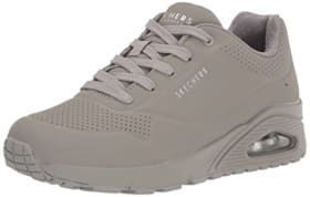 Skechers Uno, Zapatillas Mujer, Gray Durabuck Mesh, 38 EU