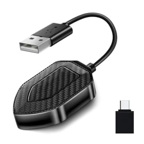 Genérico Wireless Carplay Adapter, 2-in-1 Konvertiert Das Kabel in Kabellosen Carplay Adapter