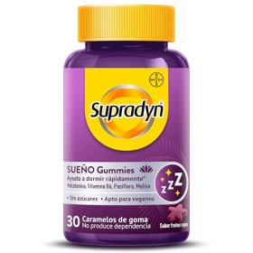 Supradyn Sueño Gummies con Melatonina, Vitamina B6, Pasiflora y Melisa