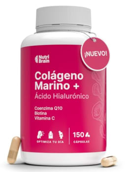 Colágeno Marino Hidrolizado Puro + Ácido Hialurónico con Vitamina C, Coenzima Q10 y Biotina | 150 Cápsulas | 5 Meses | Alta Biodisponibilidad | Péptidos Tipo I