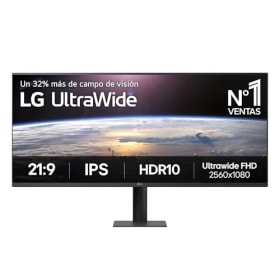 LG 34U511A-B - Monitor UltraWide 34" Curvo, Panel IPS, UWFHD (2560 x 1080), 100 Hz, 21:9, sRGB 99%, Ajuste en Inclinación, Negro