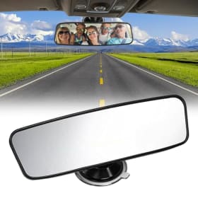 WEFHEF Espejo Retrovisor para Instructor de Conducción, 200 x 60 mm, Gran Angular, Giratorio 360°