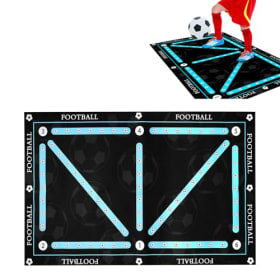 Alfombrilla de Entrenamiento de Fútbol 60x90 cm Antideslizante - Tapete de Pasos para Fútbol con Absorción de Impactos | Ideal para Niños y Adultos | Regalo para Fanáticos