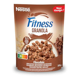 Nestlé Fitness Cereales Granola Copos de Avena Integral y Trigo con Miel, 300g