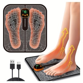 HENESE Masajeador de Pies Eléctrico - 8 Modos, 19 Niveles de Intensidad
