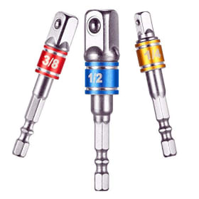 Adaptador de Alimentación Juego de Brocas de Extensión 1/4" Vástago Hexagonal para Taladro CR-V