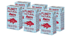 Aneto 100% Natural - Fumet de Pescado y Marisco - Caja de 6 Unidades de 1L | Caldo Concentrado para Sopas y Cocina
