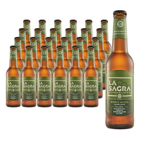 La Sagra Doble Malta - Cerveza Extra. Alc. 6,4% vol. Caja de 24 botellas de 33 cl.