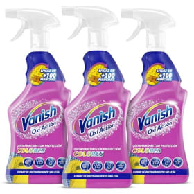Vanish Oxi Action Spray Quitamanchas - Pack 3 x 750 ml - Sin lejía - Para el día a día