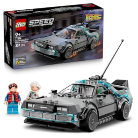 LEGO Speed Champions Máquina del Tiempo de Regreso al Futuro - Maqueta de Coche de Juguete con Minifiguras de Marty McFly y Doc Brown - Regalo para Niños y Niñas de 9+ Años y Fans de la Película 77256