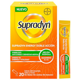 Supradyn Energy Doble Acción Stress Out - Multivitamínico con Magnesio, Vitaminas B6, B12, Ácido Fólico, Rhodiola y Melisa
