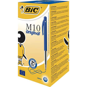 BIC M10 Clic - Bolígrafo mediano (1 mm, 50 unidades) - Azul