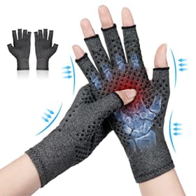 ACWOO Guantes de Artritis - Calefactables con Calor y Compresión para Manos (2 Piezas, Talla M)