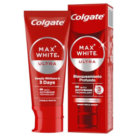 COLGATE Max White Ultra Active Foam Pasta de Dientes Blanqueadora con Flúor, 50ml
