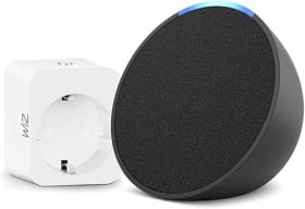 Echo Pop | Antracita + WiZ Enchufe Inteligente, compatible con Alexa - Kit de inicio de Hogar digit
                                        ...