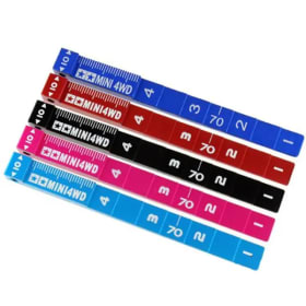 1 Uds Tamiya Mini 4WD herramientas de reacondicionamiento de coches de carreras regla de ajuste de coche regla de prueba de inspección negro rojo azul rosa