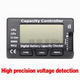 Comprobador de capacidad de batería digital RC CellMeter-7, LiPo, Li-ion, Nicd, NiMH, comprobador de voltaje, detección de alta precisión