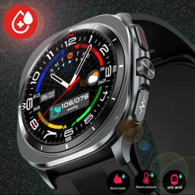 2025 nueva pista de salud Smartwatch bomba de aire Airbag verdadera presión arterial medida de salud reloj inteligente hombres mujeres oxígeno en sangre llamada BT