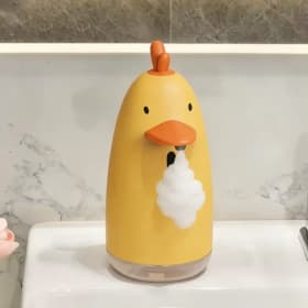 Dispensador automático de jabón para niños, para baño, cocina, lavadora de manos, dispensador de jabón líquido/espuma sin contacto recargable