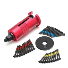 Extractor de Cilindros de Cerradura, Extractor de Garras de Cerradura, Herramienta para Desmontar Manivelas Rota, Herramienta de Cerrajero de Repuesto con Tornillos de 4.2/4.8/5.5mm