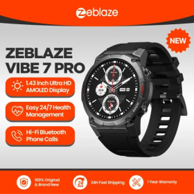 Reloj inteligente Zeblaze VIBE 7 PRO pantalla AMOLED de 1,43 pulgadas para hacer/reparar llamadas telefónicas gestión de la salud reloj inteligente deportivo para hombres