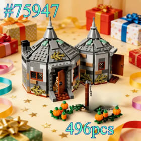 Casa con Pumpkin 75947 Juegos de bloques de construcción adecuados para regalos de Navidad compatibles con partículas Legoed, 496 piezas.