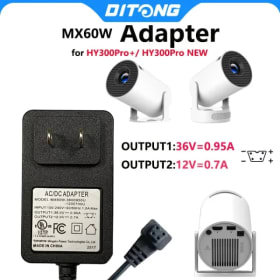 DITONG cable de alimentación para proyector 1m/3m adaptador de corriente 36V adecuado para Magcubic HY300pro Pro + accesorios para proyector Reino Unido EE. UU. UE AU