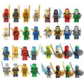 Bloques de construcción, muñecos humanoides, juguetes, minifiguras, muñecos humanoides, juguetes para niños, regalos de cumpleaños, ninjas superhéroes.