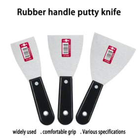 Mango de goma, cuchillo para masilla, raspado de masilla, enyesado, pintura de pared, reparación de automóviles, raspador de limpieza, albañil, pintura, barbacoa