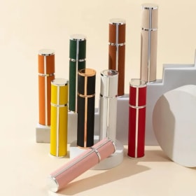 Atomizador de Perfume de viaje portátil a prueba de fugas, Mini dispensador de Colonia, botella interior de vidrio rellenable, 10ml, 1 ud.