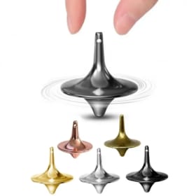 Juguete antiestrés de Metal Fidget Spinner, giroscopio giratorio sin resistencia, pequeño torbellino, regalo de Navidad, decoración de escritorio de oficina