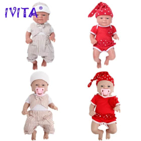 Muñeca Reborn IVITA 100% Silicona, Muñecos de Bebé Realistas al por Mayor, Kit de Muñecas Pintadas a Mano para Niños, Regalo
