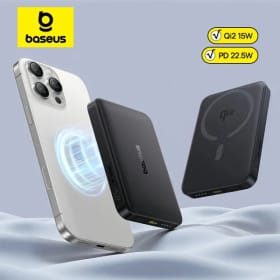 Baseus Qi2 Banco de energía magnético 15W inalámbrico 10000mAh PD 22,5 W carga rápida cargador portátil compacto para iPhone 17 Samsung S25