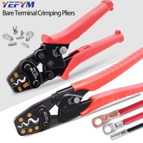 Terminales aislados y terminales no aislados Alicates de prensado en frío Modelo de herramienta de prensado de trinquete multifuncional