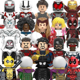 Bloques de Construcción de Marvel, Juguetes de Ladrillos MINI, Deadpool, Doctor Strange, Capitán Marvel, Muñecos para Armar, Regalos para Fiestas