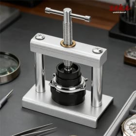 Prensador de caja trasera de reloj profesional, máquina taponadora de Metal, juego de prensa de reloj para cambiar batería, Kit de mantenimiento de relojero