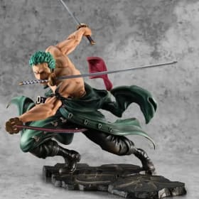 Figuras de juguete de una pieza de 10CM, Anime GK Roronoa Zoro, colección de acción de PVC sa-máximo de tres hojas, modelos de figuras, regalos para niños
